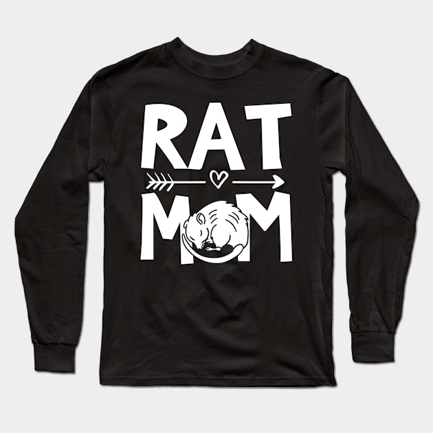 Rat Mom Long Sleeve T-Shirt by funkyteesfunny